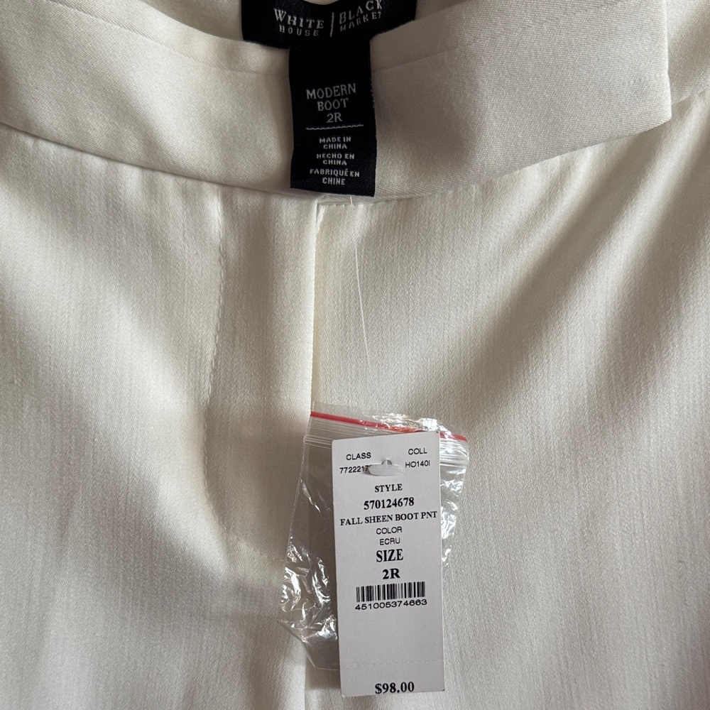 White House Black Market Cream Trousers - Picture 2 of 4